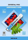 Buy The Crystal Pro 600 Puffs Disposable Vape Pod Box of 10 at vapekarlo